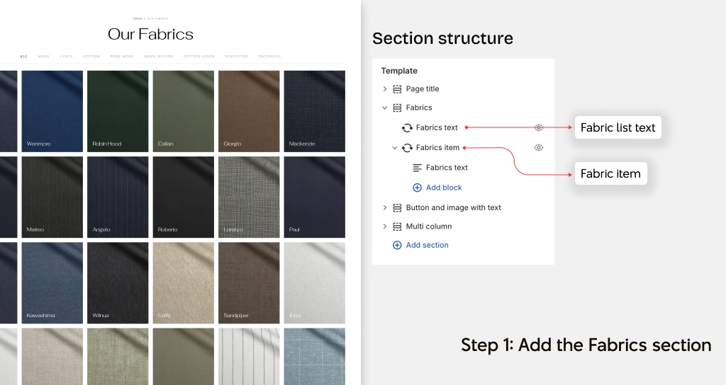 fabrics